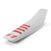 Onegripper seat cover ribbed white red