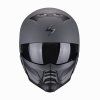 Moto přilba SCORPION EXO-COMBAT II SOLID graphite tmavě šedá