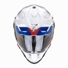 Moto přilba SCORPION ADF-9000 AIR DESERT bílo/modro/červená