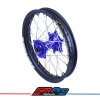 blue hub matte black rim motocross rear 1