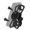 Kompletní sestava držáku pro malé telefony X-Grip se "Tough-Strap" stahovacím upínaním na řidítka, RAM Mounts