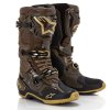 Boty TECH 10 limitovaná edice SQUAD, ALPINESTARS (tmavě hnědá/zlatá/černá) 2023