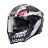 Helma na moto Caberg Avalon X Punk matt grey/white/red