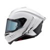 přilba SUPERTECH R-10 SOLID, ALPINESTARS (bílá/matný karbon) 2024