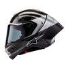 přilba SUPERTECH R10 ELEMENT, ALPINESTARS (karbon/stříbrná/černá) 2026