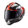 přilba SUPERTECH R-10 ELEMENT, ALPINESTARS (karbon/červená fluo/bílá) 2024
