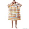 PACKTOWL CHANGING PONCHO L/XL Retro Curve pončo/ručník barevné zatáčky