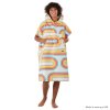 PACKTOWL CHANGING PONCHO L/XL Retro Curve pončo/ručník barevné zatáčky