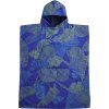 PACKTOWL CHANGING PONCHO S/M Botanical pončo/ručník modré s motivem listů