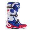 boty TECH 10 limitovaná edice UNION REDBUD MX, ALPINESTARS (červená/modrá/bílá/černá) 2024