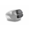Vrchní kufr na motorku SHAD SH48 D0B48306R Tmavě šedý s opěrkou, karbonový kryt a zámek PREMIUM SMART