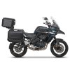 Kompletní sada černých hliníkových kufrů SHAD TERRA BLACK, 37L topcase   36L/47L boční kufry, včetně montážní sady a plotny SHAD BENELLI TRK 502X