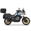 Kompletní sada bočních adventure brašen SHAD TERRA TR40 a  černého hliníkového 48L topcase, včetně montážní sady SHAD CFmoto 800MT