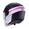 Otevřená helma Caberg Soho Zephyr matt black/white/fuchsia
