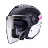 Otevřená helma Caberg Soho Zephyr matt black/white/fuchsia