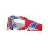 brýle VISION 5 CORP, ALPINESTARS (červená/bílá/modrá, čiré plexi)