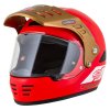 přilba FormX Jawa RotaX, CASSIDA (červená/bílá/zlatá/černý matný kšilt) 2025