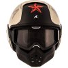 motorcycle helmet jet shark drak soyouz mat beige black 37359