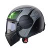 Otevřená helma Caberg Ghost X Vyrus matt black/grey/green fluo