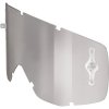 lens HUSTLE/TYRANT/SPLIT MX SGL WORKS clear silver chrome afc