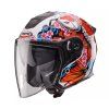 Otevřená helma Caberg FLYON II KOI white/red/orange/blue