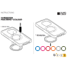 Fioletowy pierścień Quad Lock® MAG