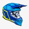 JUST1 přilba J39 poseidon fluo yellow blue