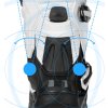 Moto boty ELEVEIT X-LEGEND černo/modro/bílé