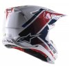 Přilba SUPERTECH S-M10 CARBON META2 2022, ALPINESTARS (bílá/červená/modrá lesklá)