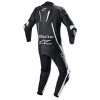 Jednodílná kombinéza FUSION 2022, TECH-AIR kompatibilní, ALPINESTARS (černá/bílá)