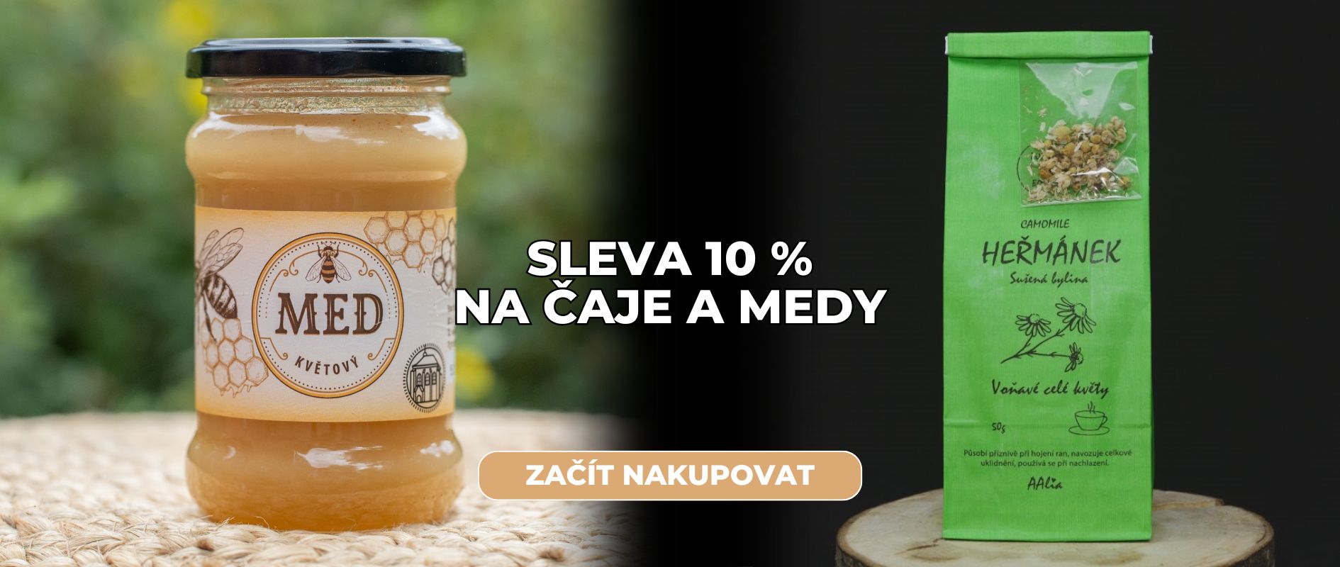 Čaje a medy 10 %