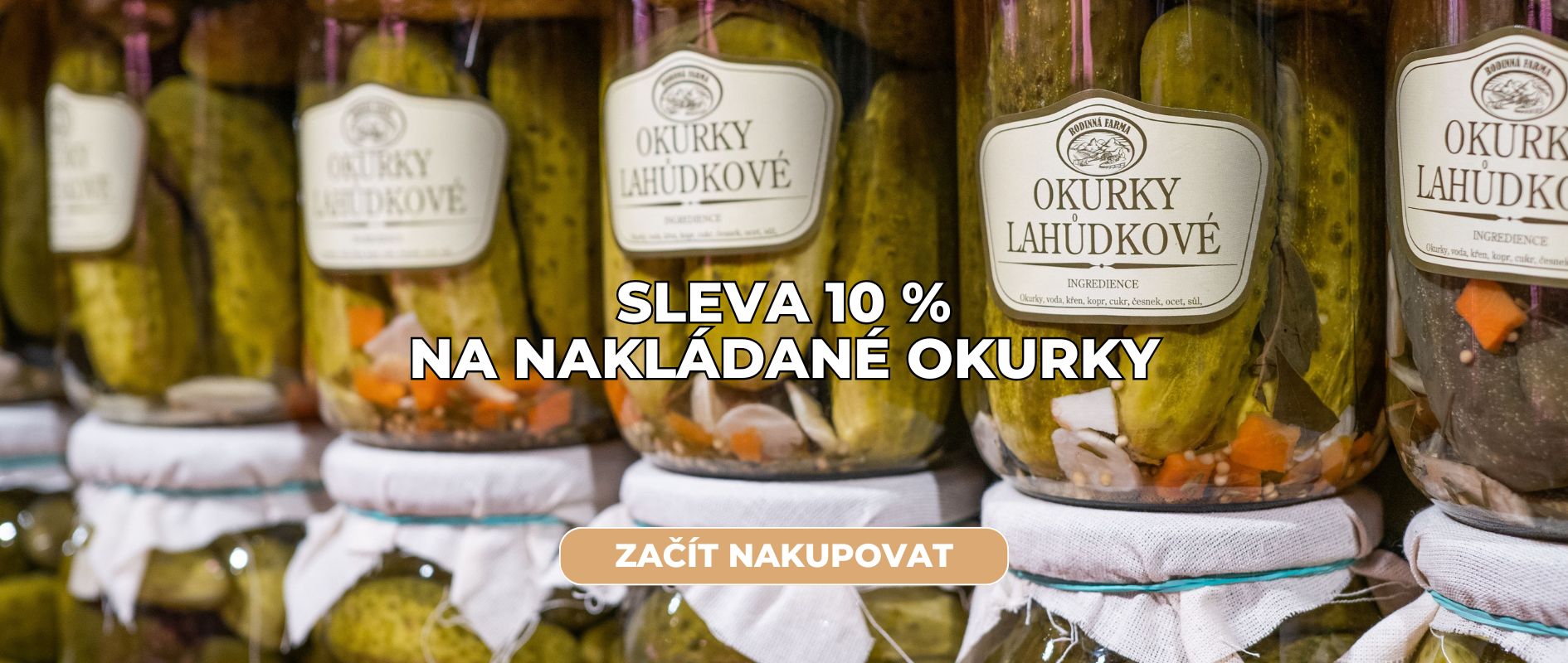 Nakládané okurky 10 %