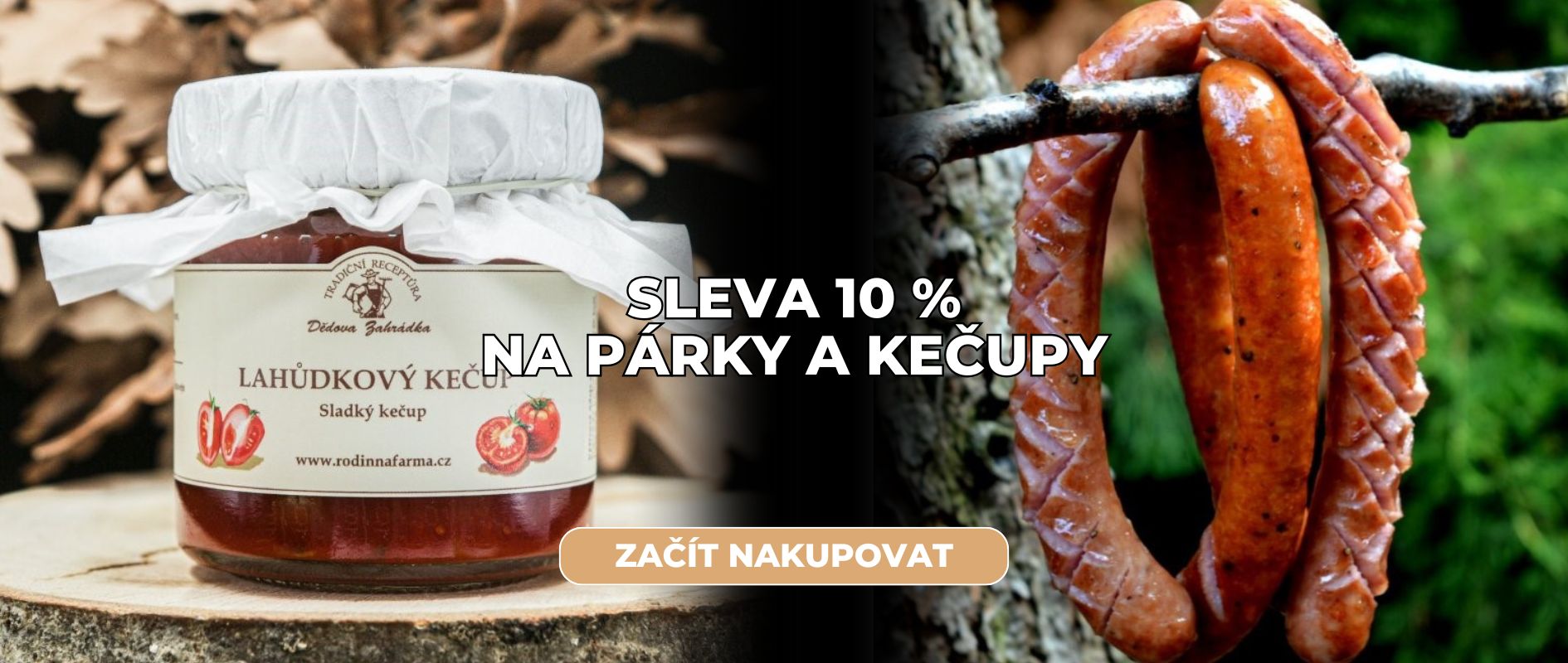 Párky a kečupy 10 %