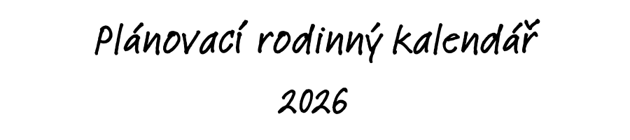 Plánovací rodinný kalendář