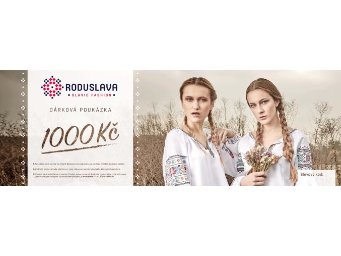 Dárková poukázka na -  1.000 Kč