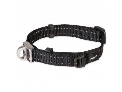 384041 obojek rogz safety collar cerny l