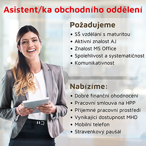 Asistent/ka obchodního oddělení