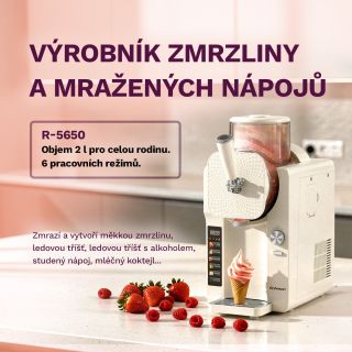 Výrobník zmrzliny a mražených nápojů R-5650 🔥 NOVINKA 👉 https://www.rohnson.cz/r-5650/ 🍦 Měkká zmrzlina ❄️ Ledová tříšť 🍸...