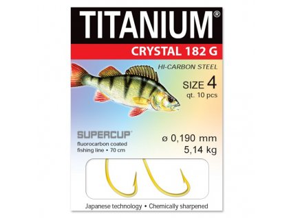 Titanium Crystal 182G návazec 70cm 10ks (Varianta Titanium Crystal 182G vel. 8 návazec 0,147mm 10ks)