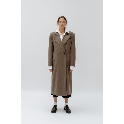 ROJI Premium cashmere coat - KHAKI