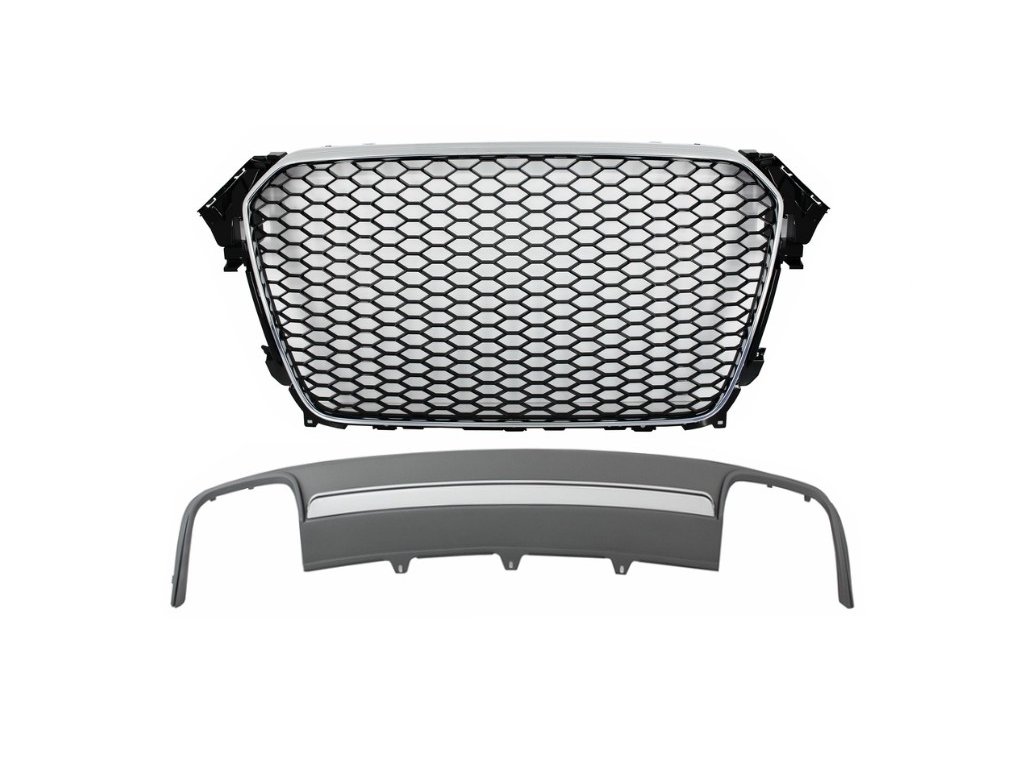 b2b assembly central grille with rear bumper valance 5992326 6026912