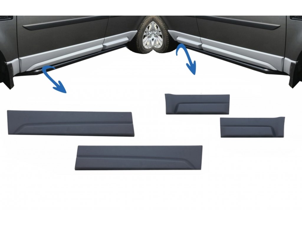 b2b car front and rear side skirts door panels left 5999785 6064833