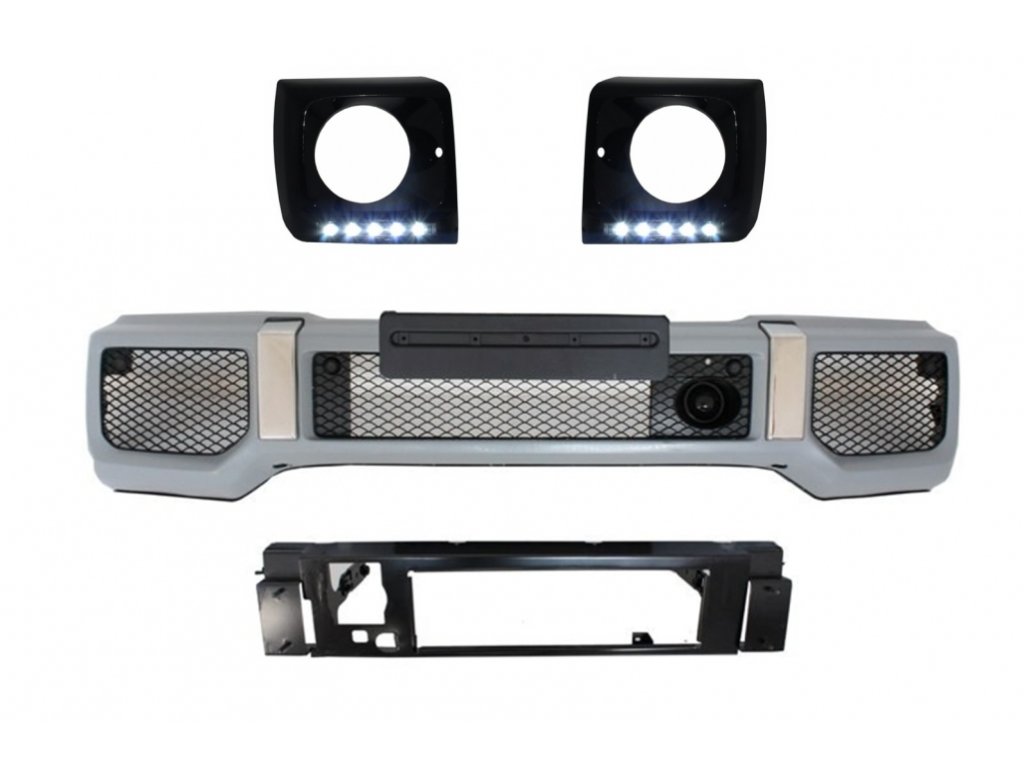 b2b front bumper black headlights covers led drl 5993200 6031139