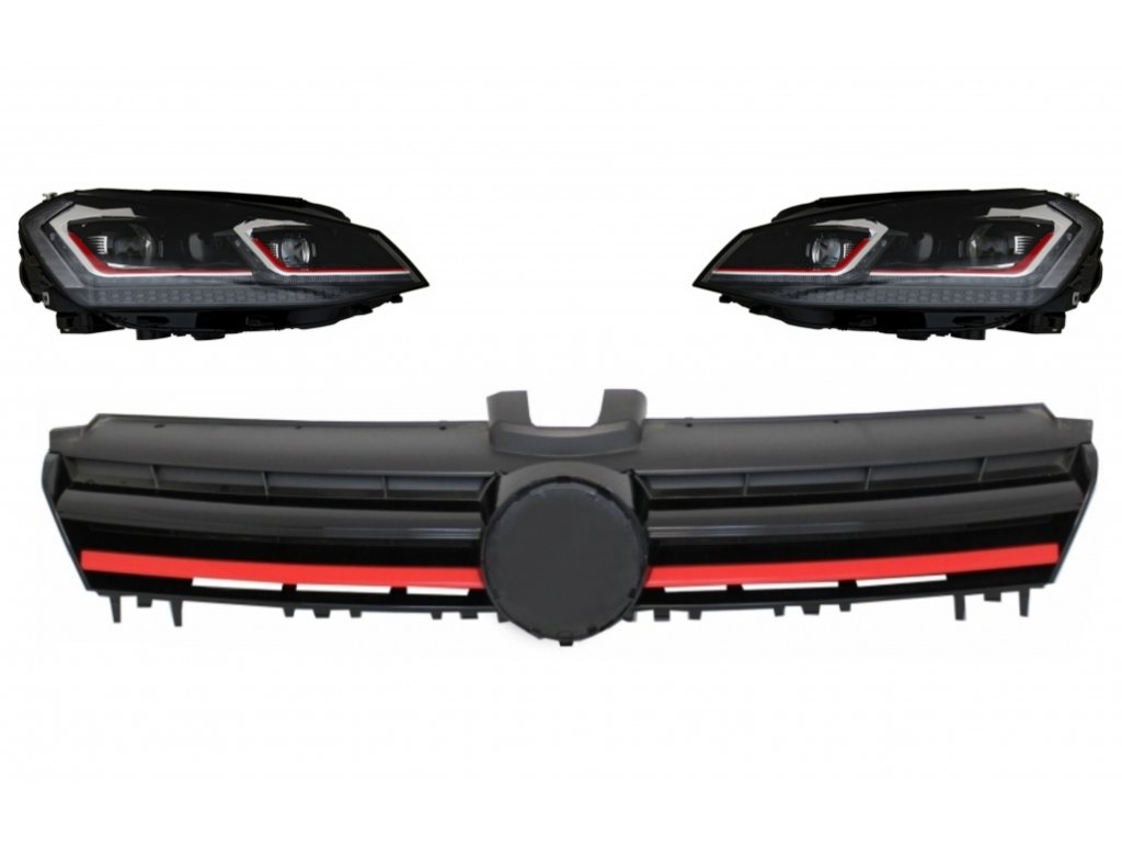 b2b led headlights bi xenon look suitable for vw golf 5999274 6058424