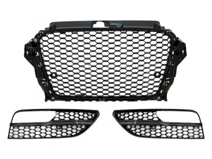 b2b badgeless front grille with fog lamp covers side 6001027 6083186