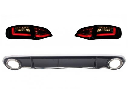 b2b rear bumper valance diffuser exhaust tips with 5997322 6046351