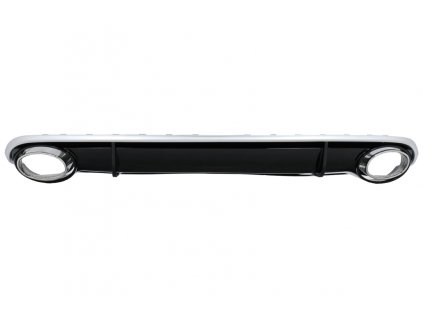 b2b rear bumper valance diffuser with exhaust tips 5986115 6015364