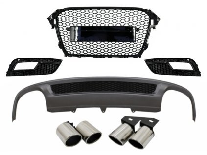 b2b rear bumper valance air diffuser and exhaust 5999123 6056338