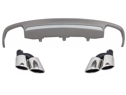 b2b rear bumper valance air diffuser with exhaust 5992313 6026814
