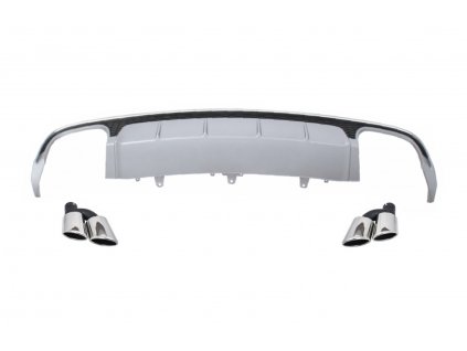 b2b rear bumper valance diffuser with exhaust muffler 5997407 6047626